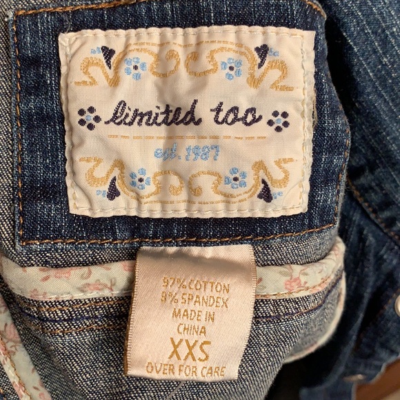 Limited Too Jean jacket NWT - Picture 3 of 6